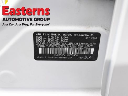 Used 2019 Mitsubishi Mirage G4 ES FWD image 8