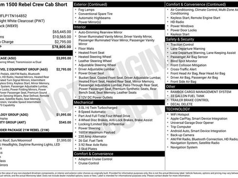 Used 2026 RAM 1500 Rebel w/ G/T Package AWD/4WD image 7