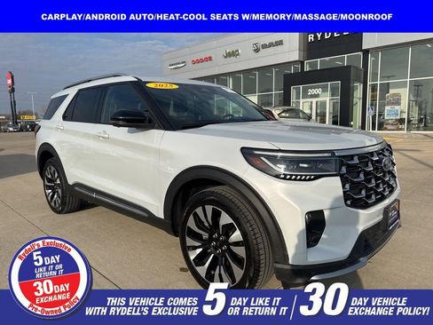 Certified 2025 Ford Explorer Platinum w/ LUX Leather Package image 1