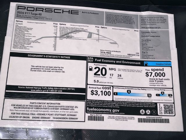 Certified 2026 Porsche 911 Targa 4S AWD/4WD image 45