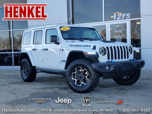 Used 2023 Jeep Wrangler Unlimited Rubicon 4xe image 1