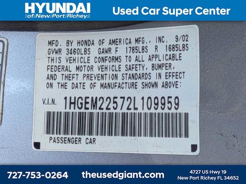 Used 2002 Honda Civic LX image 30