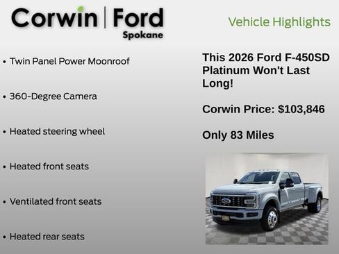 Certified 2026 Ford F450 Platinum AWD/4WD image 13