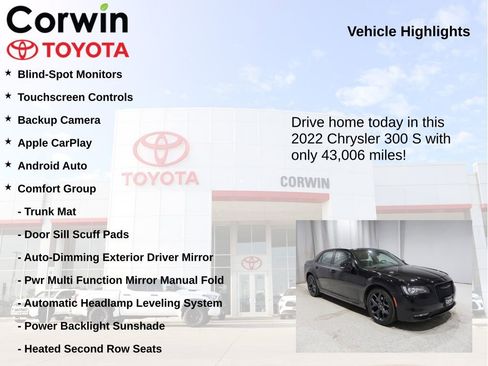 Used 2022 Chrysler 300 S w/ Comfort Group RWD image 6