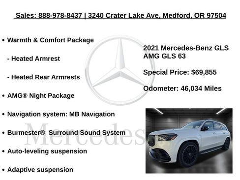 Certified 2021 Mercedes-Benz GLS 63 AMG 4MATIC image 5