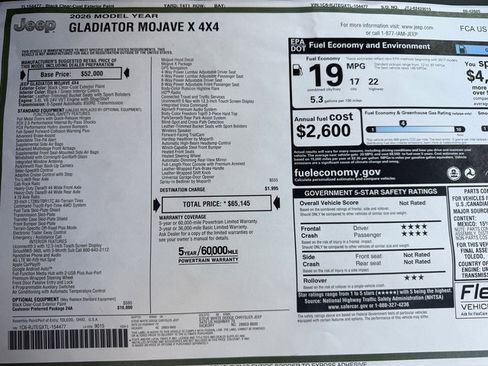 New 2026 Jeep Gladiator Mojave image 32