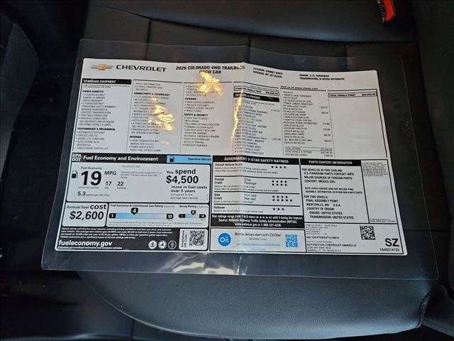 New 2026 Chevrolet Colorado Trail Boss w/ Midnight Edition AWD/4WD image 18