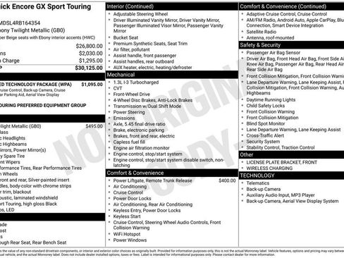 Certified 2024 Buick Encore GX Sport Touring w/ Advanced Technology Package image 11
