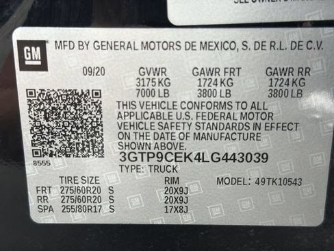 Used 2020 GMC Sierra 1500 Elevation w/ Elevation Value Package AWD/4WD image 33