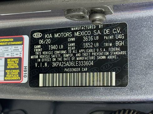 Used 2020 Kia Rio S w/ Technology Package FWD image 27