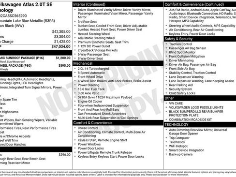 Used 2025 Volkswagen Atlas SE w/ Panoramic Sunroof Package FWD image 5