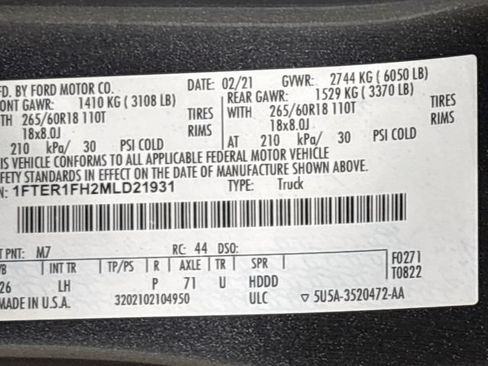 Used 2021 Ford Ranger XLT w/ Equipment Group 301A Mid AWD/4WD image 22