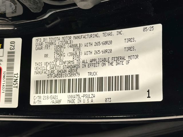 Certified 2025 Toyota Tundra Limited AWD/4WD image 25