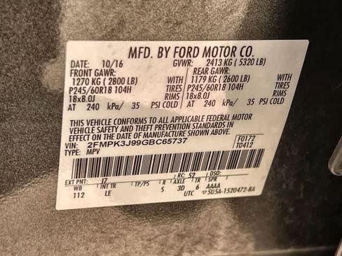 Used 2016 Ford Edge SEL w/ Equipment Group 201A FWD image 22
