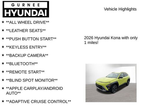 New 2026 Hyundai Kona SEL Premium AWD/4WD image 8