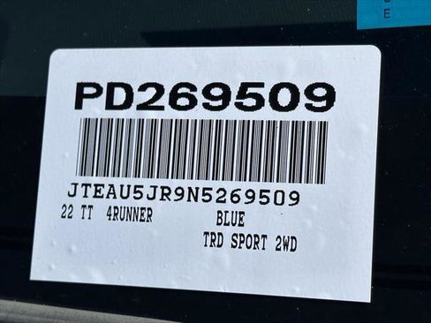 Certified 2022 Toyota 4Runner TRD Sport w/ Technology Package RWD image 13