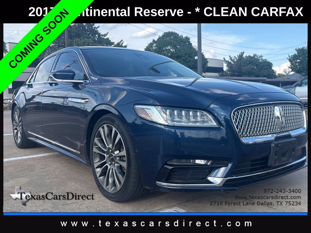 Used 2017 Lincoln Continental Reserve w/ Luxury Package AWD/4WD image 1