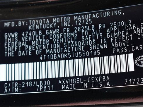 New 2026 Toyota Camry XSE image 17