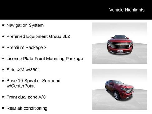 Used 2024 Chevrolet Suburban High Country w/ Premium Package 2 AWD/4WD image 13