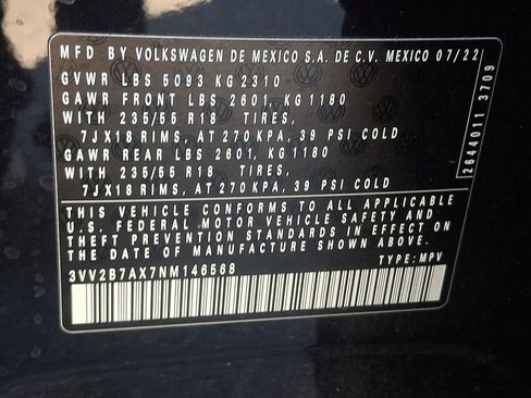 Used 2022 Volkswagen Tiguan SE image 27