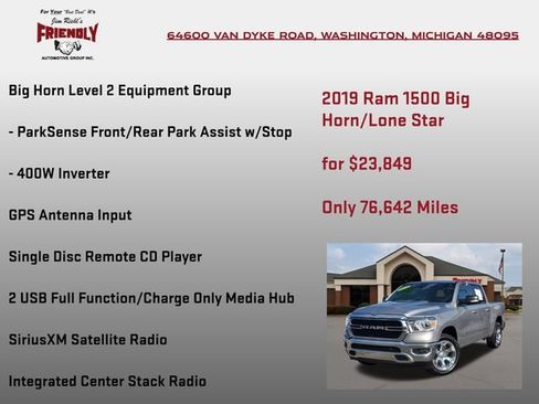 Used 2019 RAM 1500 Big Horn AWD/4WD image 25