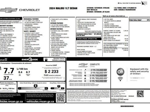 Used 2024 Chevrolet Malibu LT w/ Sport Edition FWD image 35