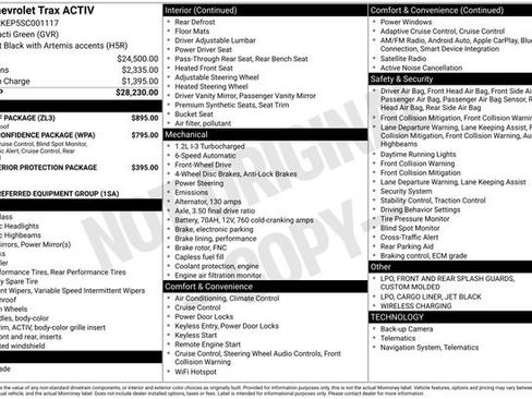 Used 2025 Chevrolet Trax ACTIV w/ Sunroof Package image 9