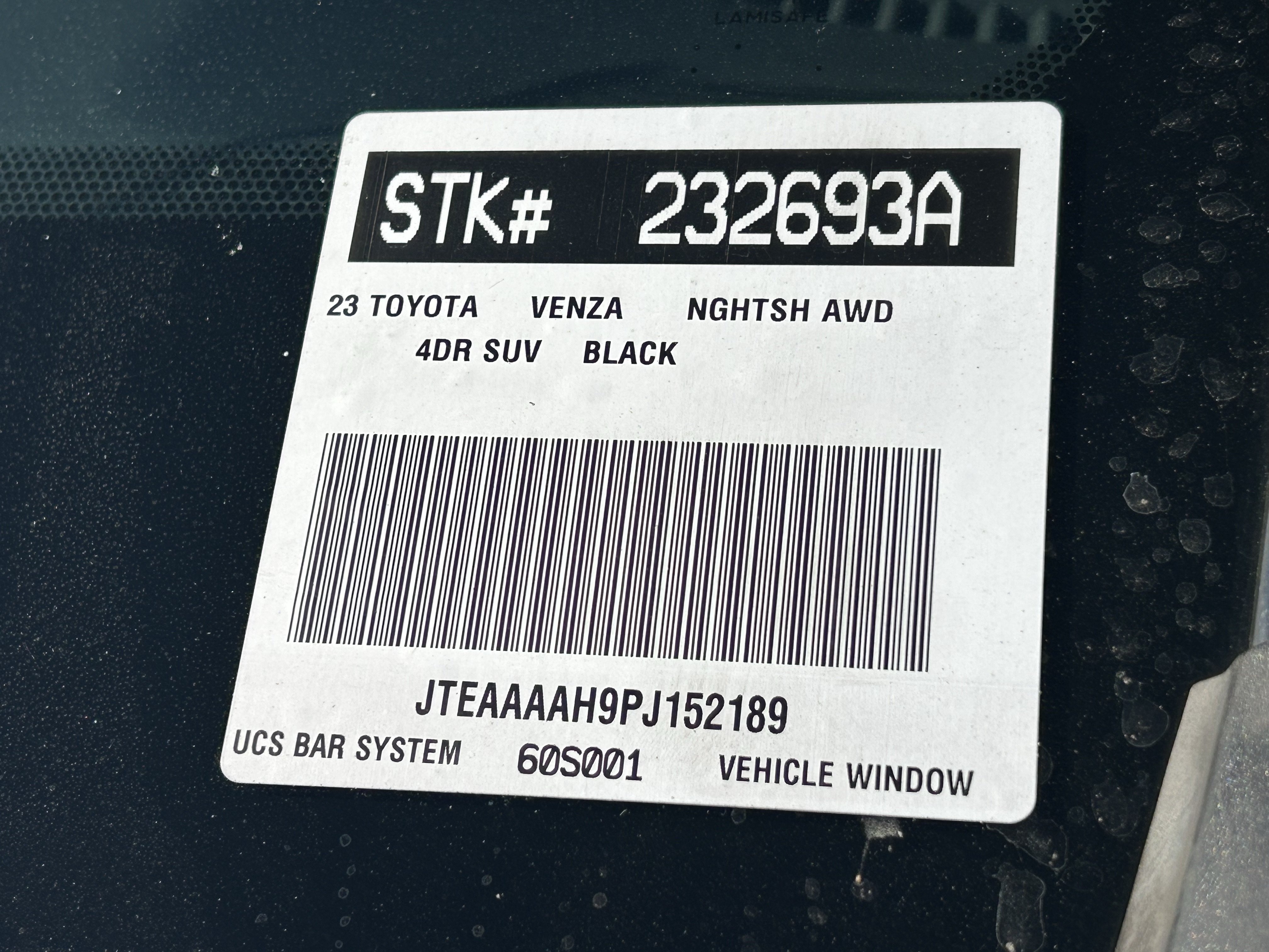 Certified 2023 Toyota Venza Nightshade AWD/4WD image 10