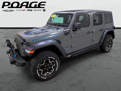 Used 2021 Jeep Wrangler Unlimited Rubicon 4xe w/ Cold Weather Group image 1