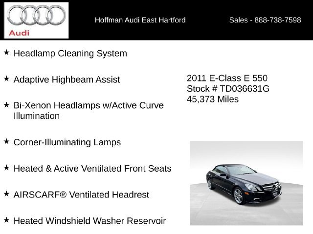 Used 2011 Mercedes-Benz E 550 Cabriolet image 24