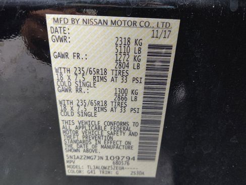 Used 2018 Nissan Murano SV FWD image 33