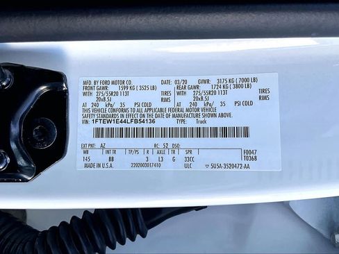 Used 2020 Ford F150 Platinum w/ Equipment Group 701A Luxury image 33