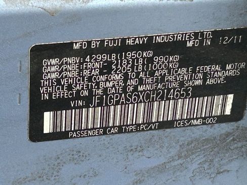 Used 2012 Subaru Impreza 2.0i Sport Limited image 14