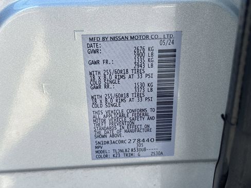 Used 2024 Nissan Pathfinder S image 36