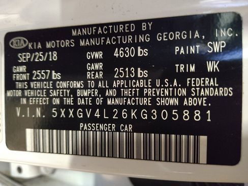 Used 2019 Kia Optima SX w/ SX Limited (Black) Package FWD image 33
