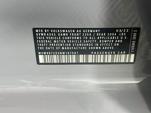 Used 2022 Volkswagen GTI SE FWD image 12