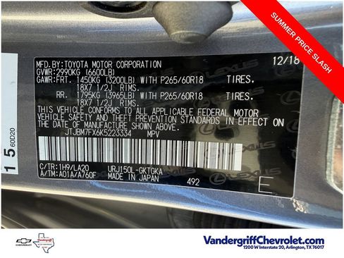 Used 2019 Lexus GX 460 Premium AWD/4WD image 30