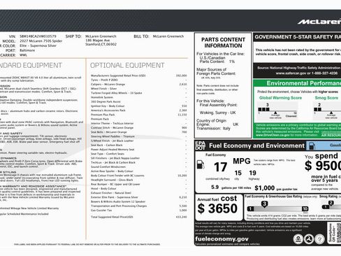 New 2027 McLaren 750S Spider RWD image 6