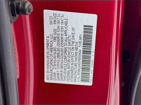 Certified 2023 Honda Odyssey EX-L image 33