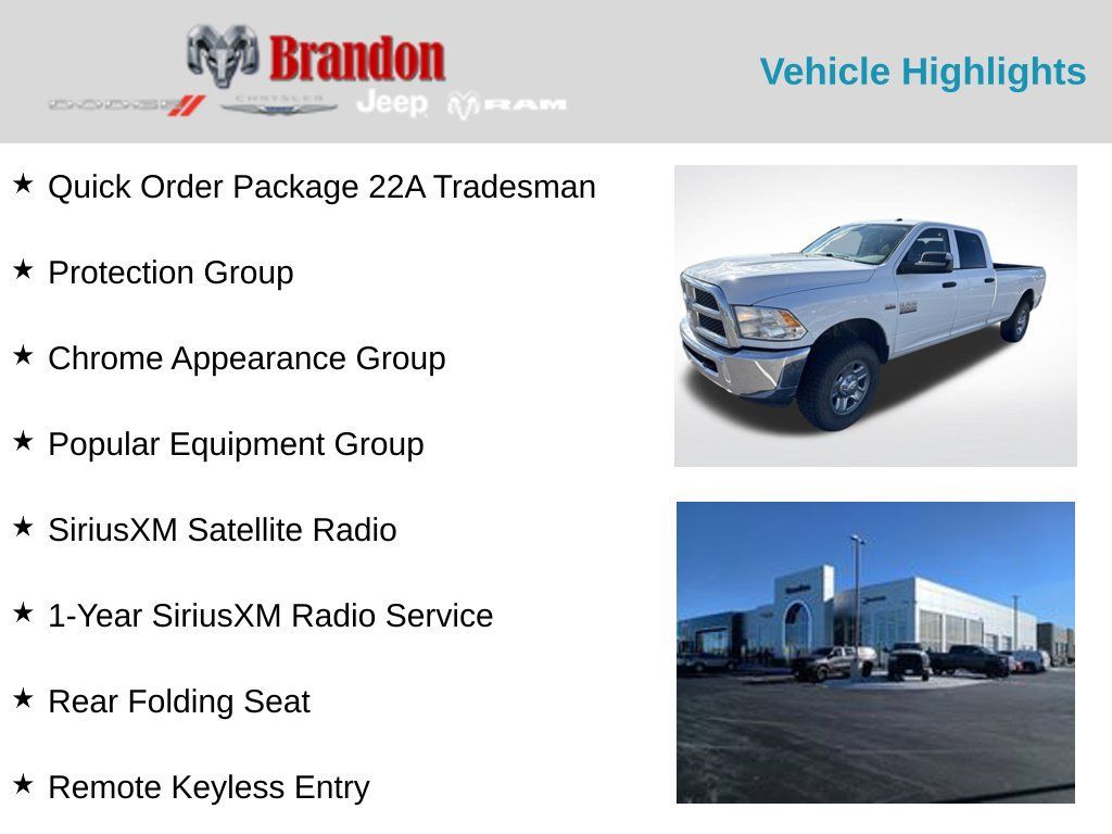 Used 2018 RAM 3500 Tradesman w/ Chrome Appearance Group AWD/4WD image 2