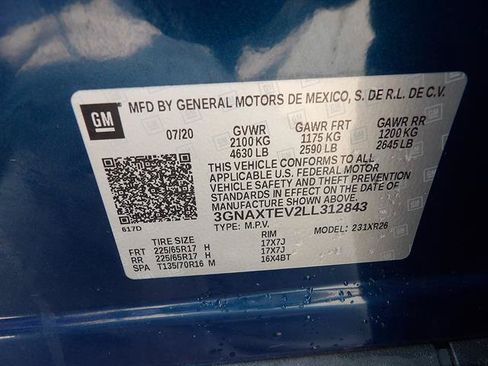 Certified 2020 Chevrolet Equinox LT w/ Driver Convenience Package AWD/4WD image 10