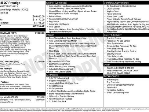 Used 2023 Audi Q7 3.0T Prestige w/ Prestige Package image 2