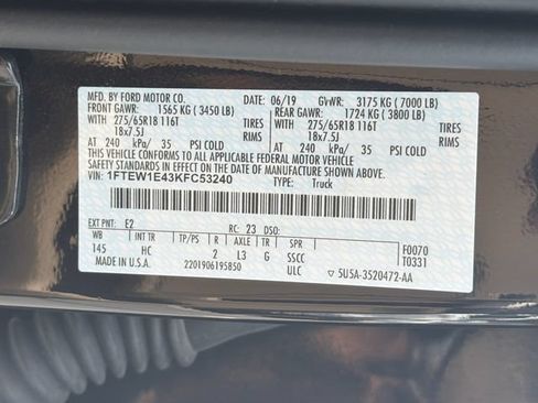 Certified 2019 Ford F150 Lariat AWD/4WD image 35