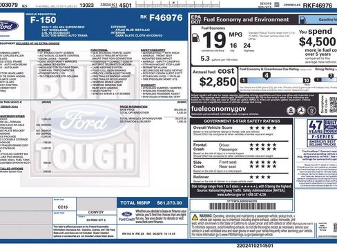 New 2024 Ford F150 XLT w/ FX4 Off-Road Package image 10