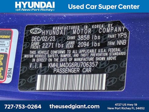 Certified 2024 Hyundai Elantra SEL FWD image 31
