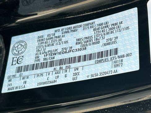 Used 2018 Ford F150 XLT w/ Equipment Group 302A Luxury AWD/4WD image 38