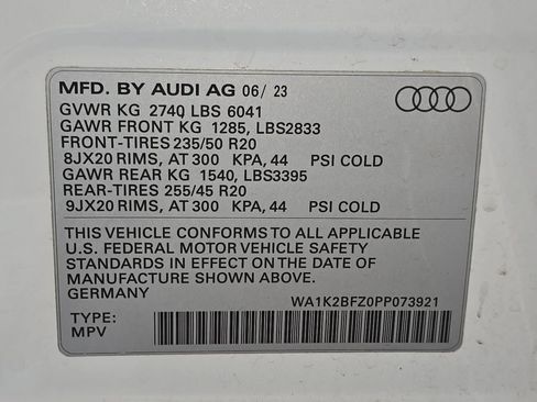 Used 2023 Audi Q4 e-tron Premium w/ Convenience Package AWD/4WD image 33
