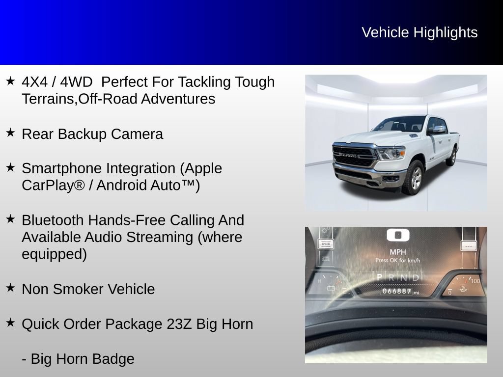 Used 2022 RAM 1500 Big Horn AWD/4WD image 4