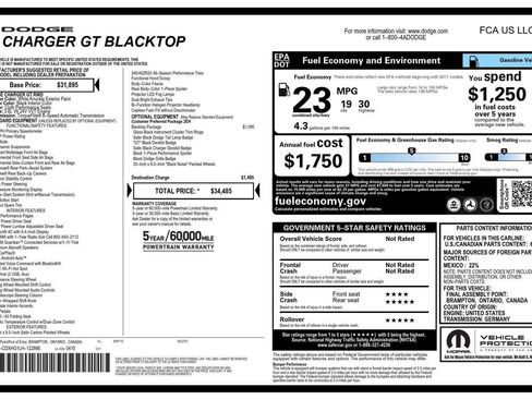 Used 2020 Dodge Charger GT w/ Blacktop Package RWD image 8