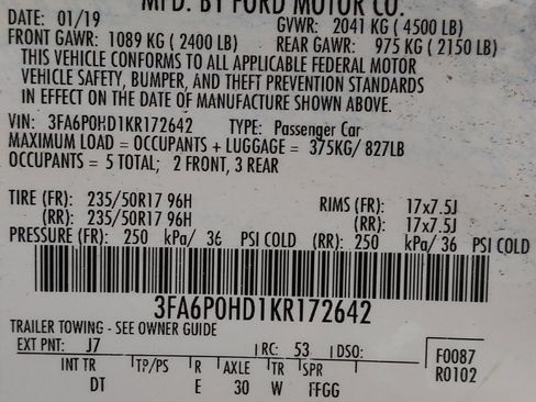 Used 2019 Ford Fusion SE FWD image 33